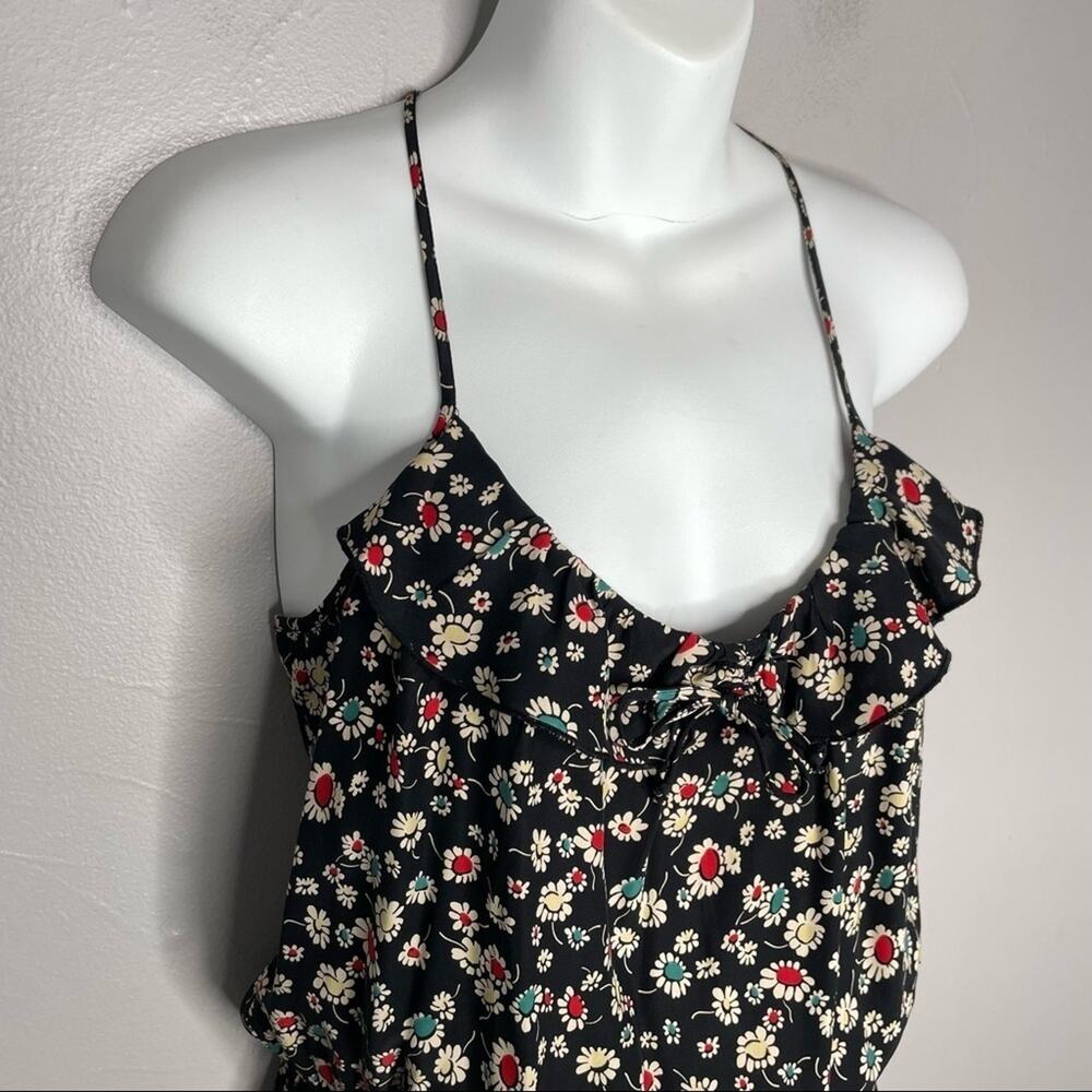 PARKER Silk Dress Womens Size XS Floral Summer Boho Country Chic Cottage Fairy - Picture 2 of 7